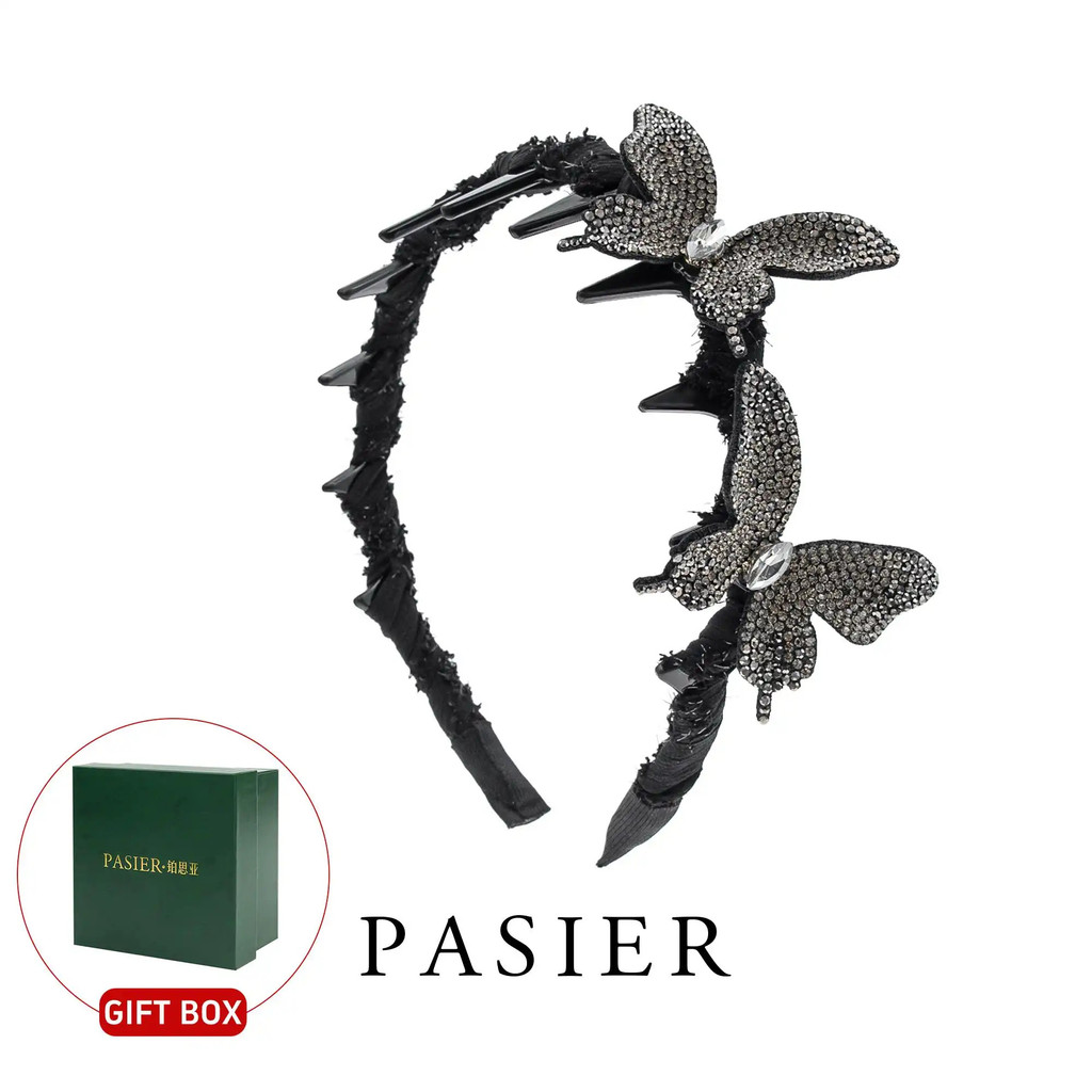 PASIER ที่คาดผมเสียงกระซิบผีเสื้อ ทรงสูงเพิ่มวอลลุ่มผม พร้อมกล่องของขวัญ DR0165
