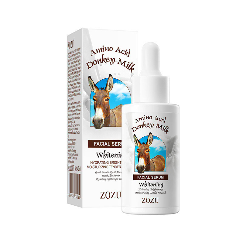 ภาษาอังกฤษทั้งหมด ZOZU Donkey Milk Whitening Skin Care Product Set Moisturizing Whitening Essence