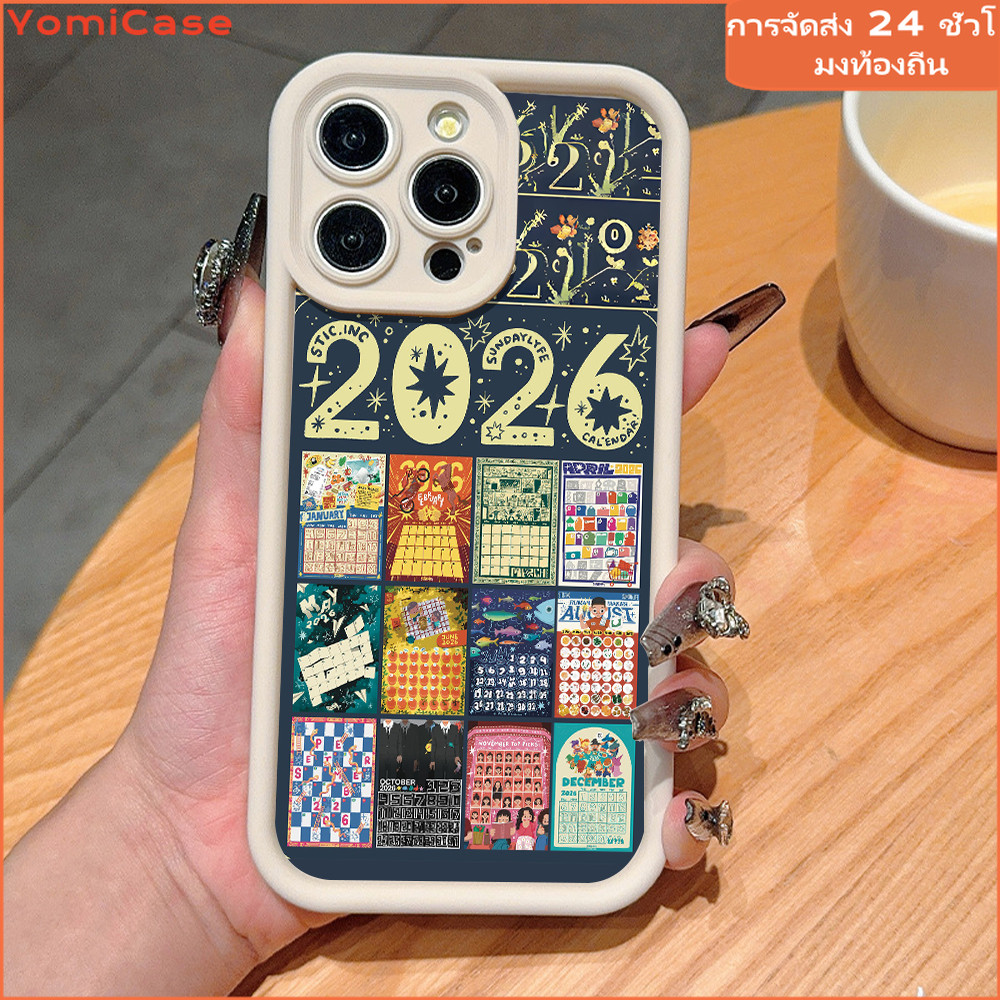 🎇2026🎇 ปฏิทิน case for OPPO A31 A3s A15 A17 A11 A38 A16 A5s A7 A32 A33 A55 A77 เคสสำหรับโอปโปA78 A54 A98 A94 Reno10/8T