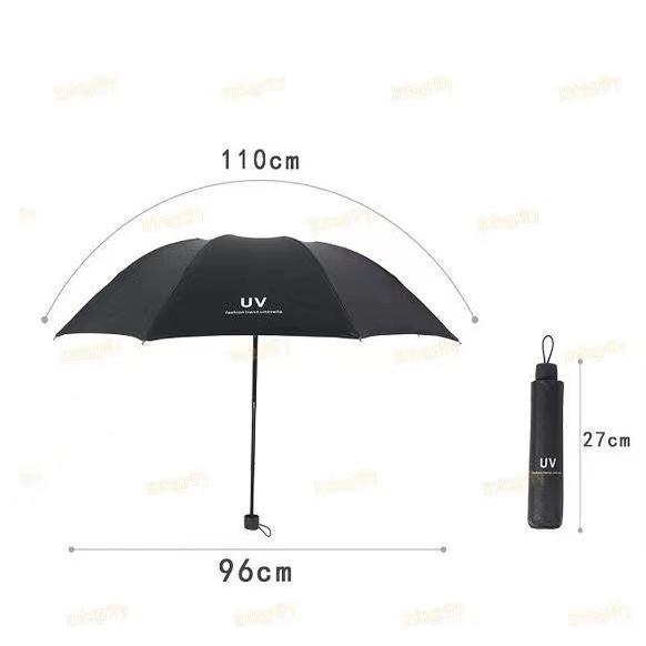 [👍ทนทานและแข็งแรง]ร่มพับได้, ร่มกันแดด UV, กันฝน, กันแดด, ป้องกันรังสียูวี, ดีไซน์สวยงาม, พกพาสะดวก และน้ำหนักเบา - รูปที่ 7