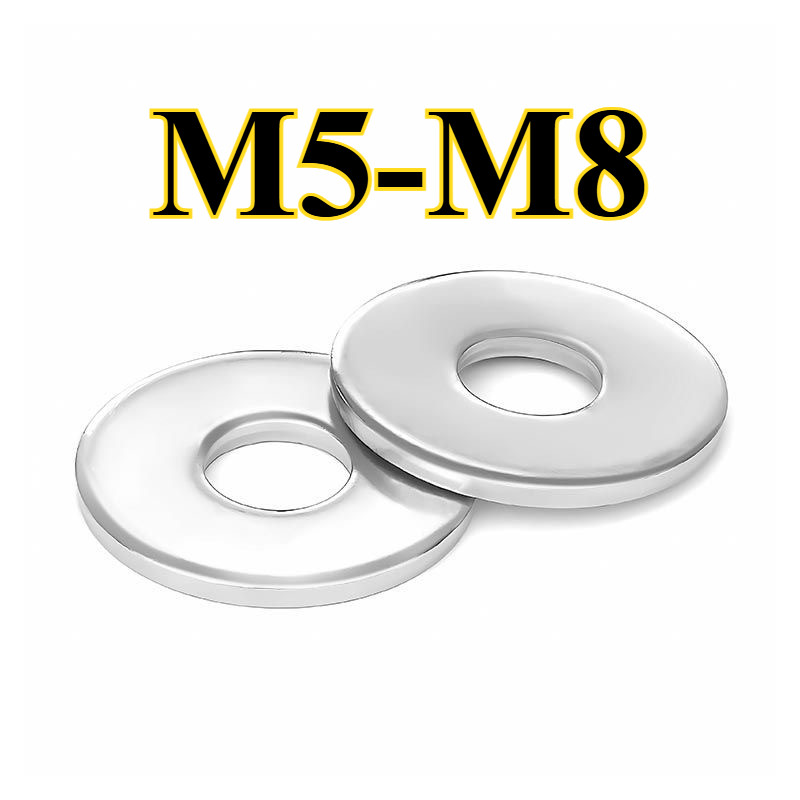 แหวนอีแปะ แหวนรอง น็อตสกรู สแตนเลส 304 / Flat Washer 304 SS M5/M6/M812YDD-MB1