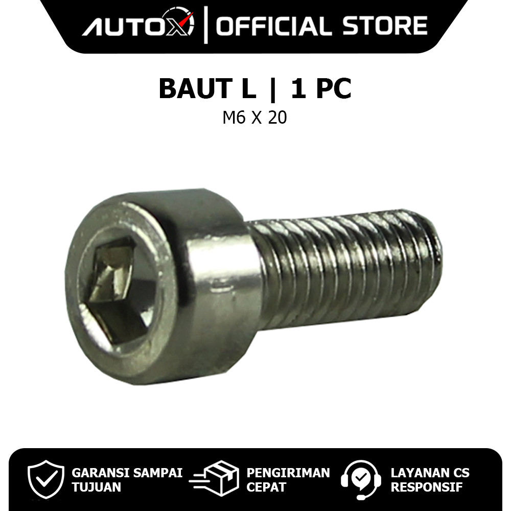 1 PC Universal L Bolt Bolt M6x20 Key 5 L5 L 5 6x20 6 x 20 M6 M AUTO X
