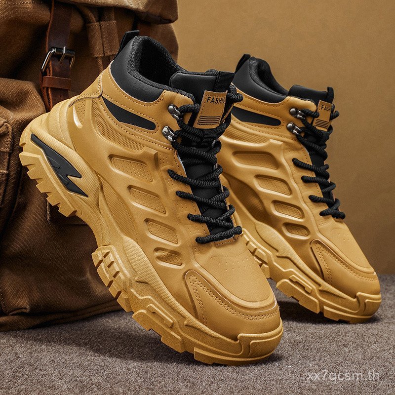 Six Points Autumn Winter High-Top Mens Shoes Martin Shoes Casual Dad Shoes