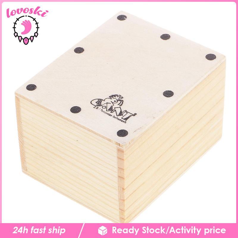 [Lovoski] ของขวัญกลองไม้ Cajon ขนาดเล็กสําหรับชิ้นส่วนการยอมรับริบบิ้น 6.5x5.2x4.3 ซม.
