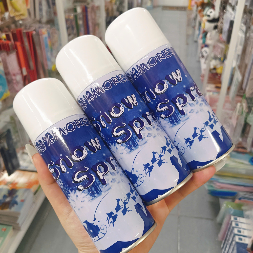 BEAUTIFUL, SMOOTH WHITE SNOW SPRAY สําหรับ NOEL DECORTATION, PHOTOS, LANDSCAPE, EVENTS, ง่ายต่อการใช
