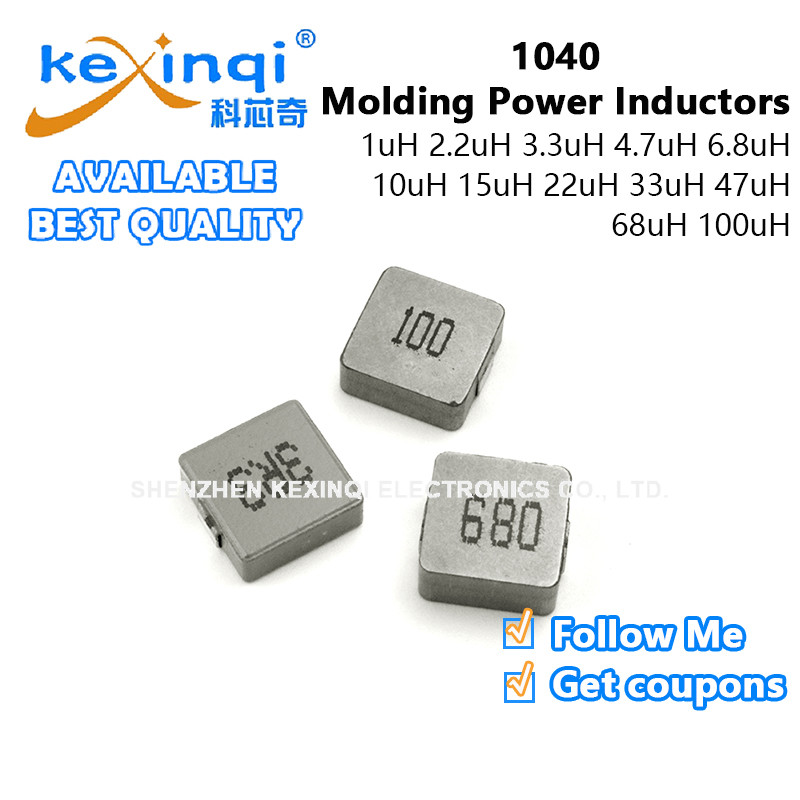(5 ชิ้น) 1040 SMD Moulding Power Inductors 1uH 2.2uH 3.3uH 4.7uH 6.8uH 10uH 15uH 22uH 33uH 47uH 68uH 100uH 1R0 2R3 3R0 3R0 2R3 3R0