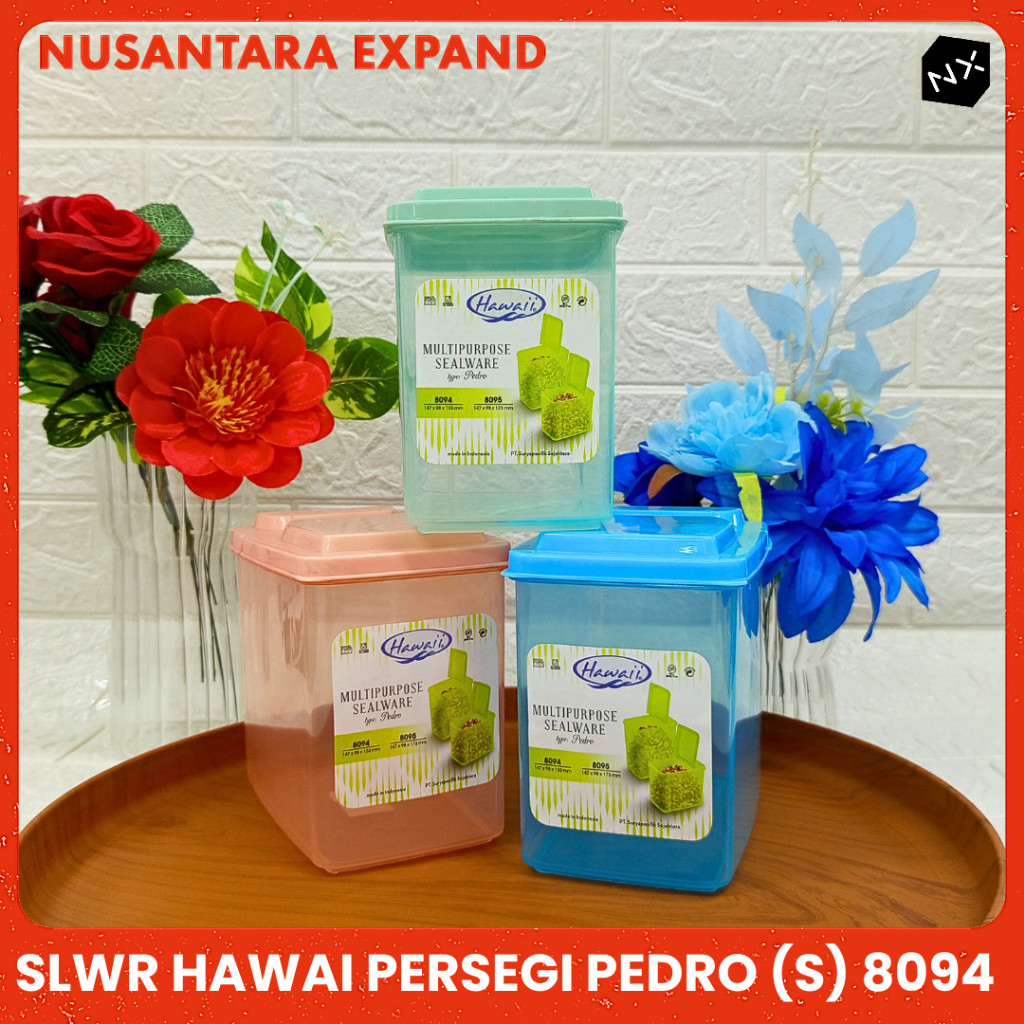 HAWAI Sealware กล่องเก็บของอเนกประสงค์ทรงสี่เหลี่ยม PEDRO Size S, L