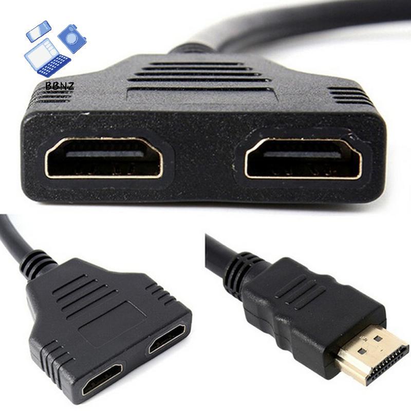 [BBNZ] สายแยก HDMI Male to Dual HDMI 2 Female Y Splitter Adapter in HDMI HD LED TH