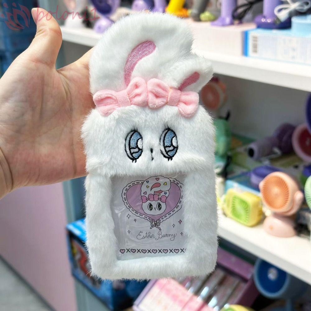 [COD] ตุ๊กตา Esther Bunny ตุ๊กตาตุ๊กตา, สร้อยคอไข่มุก Bow Esther Bunny Card Cover, Cute Comfy Fluffy
