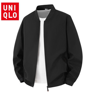 ยูนิโคล่ แจ็คเก็ตสำหรับผู้ชาย สไตล์คลาสสิก ฟิตหลวม เหมาะกับฤ…