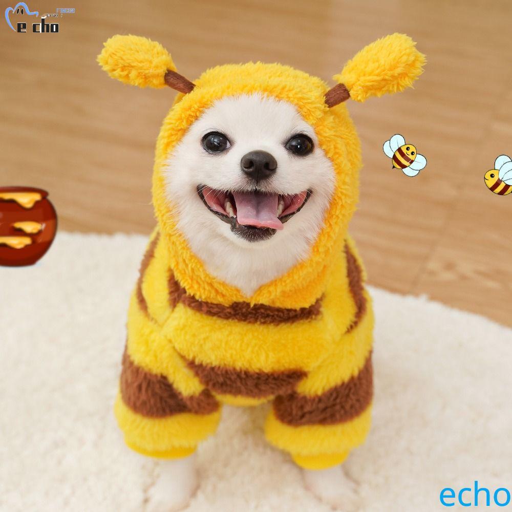 PIVOT สัตว์เลี้ยงฮาโลวีน Bee Hoodies, การ์ตูนสบายแมวคอสเพลย์เสื้อผ้า,น่ารักนุ่มอบอุ่นสุนัข Bee เครื่