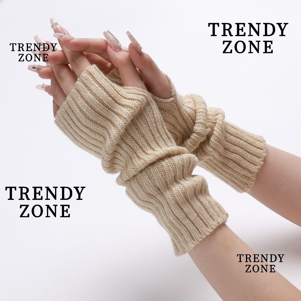 ถุงมือข้อมือยาว yzone สไตล์แฟชั่นสีขาวและดำ สำหรับทั้งชายและหญิง