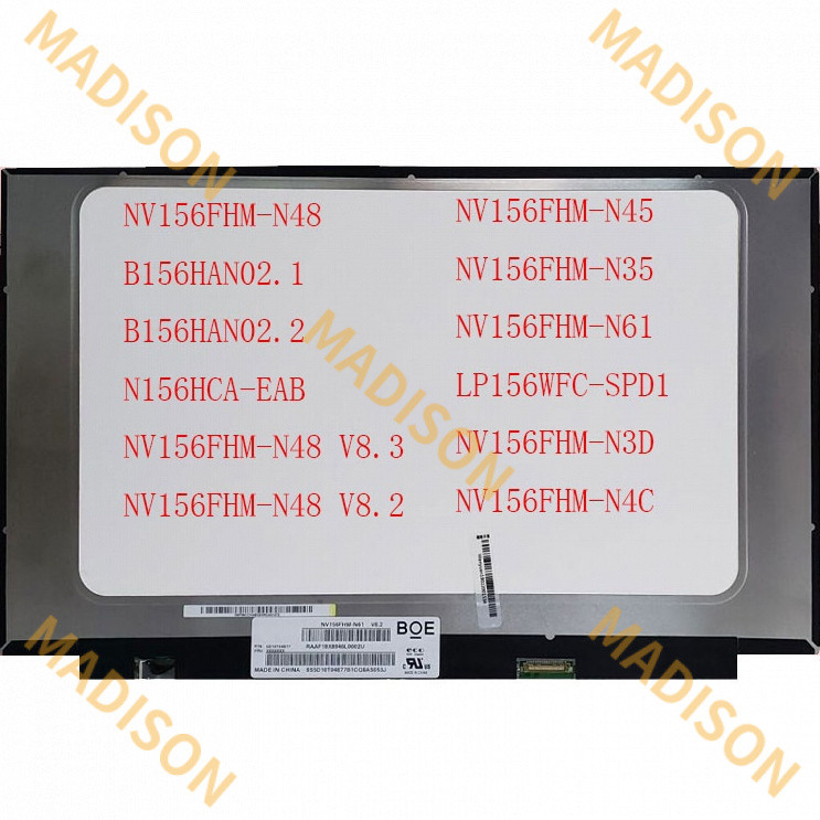 15.6 นิ้ว 30 pin NV156FHM-N48 b156han02.1 b156han02.2 N156HCA-EAB /eaa C1 NV156FHM-N48 V8.3 V8.3 v8.