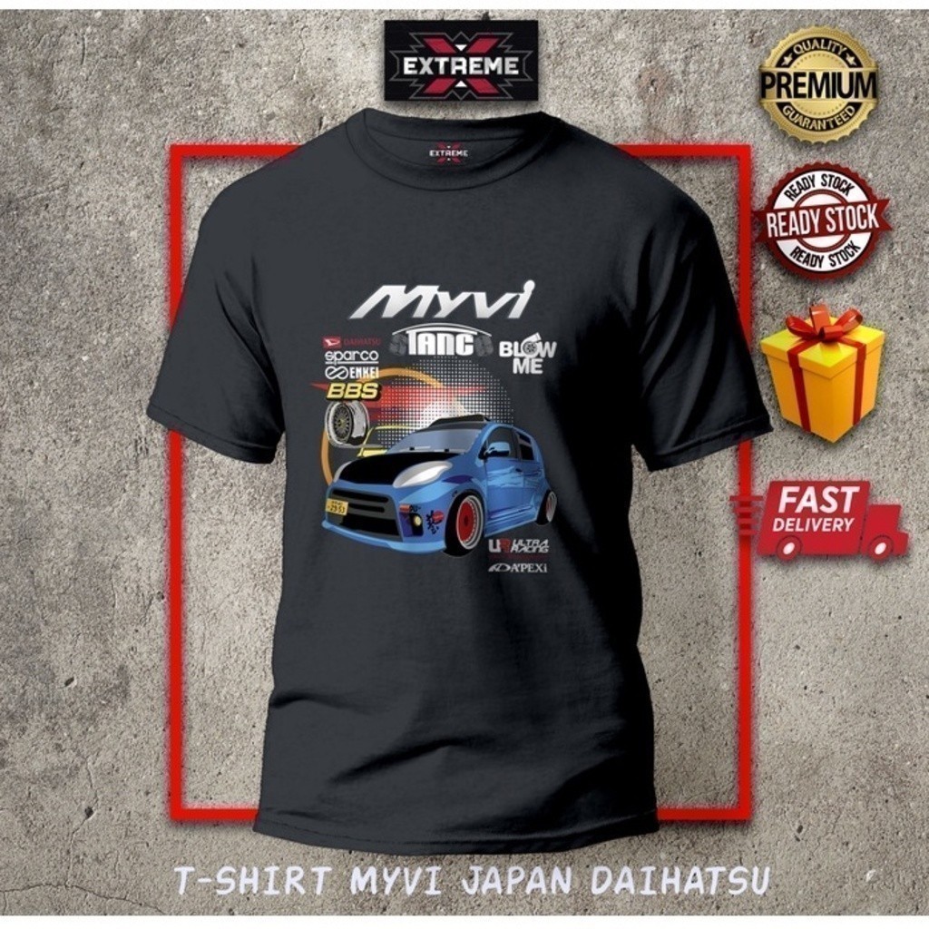 เสื้อยืดแฟชั่น 2025 Myvi Japan Daihatsu