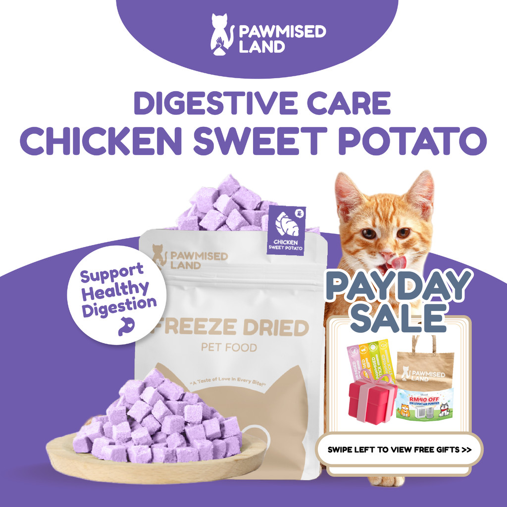 PawmisedLand Catty Munchies - Chicken SweetPotato - Functional Series Freeze Dry 125g อาหารสัตว์เลี้