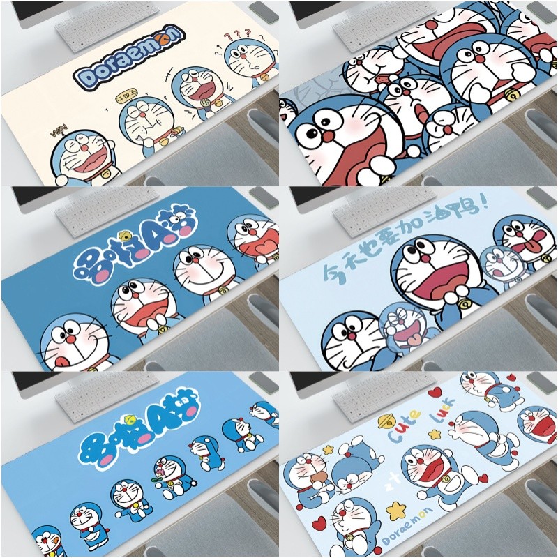 โดราเอมอนแผ่นรองเมาส์แป้นพิมพ์คอมพิวเตอร์แผ่นรองโต๊ะ 80 ซม.*30 ซม.*2 ซม