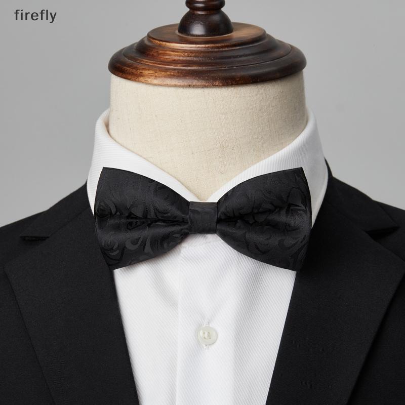 [Firefly] Men Ties Butterfly Party Wedding Bow Tie สีดํา Bowknot Bowtie อุปกรณ์เสริมธุรกิจ [VN]