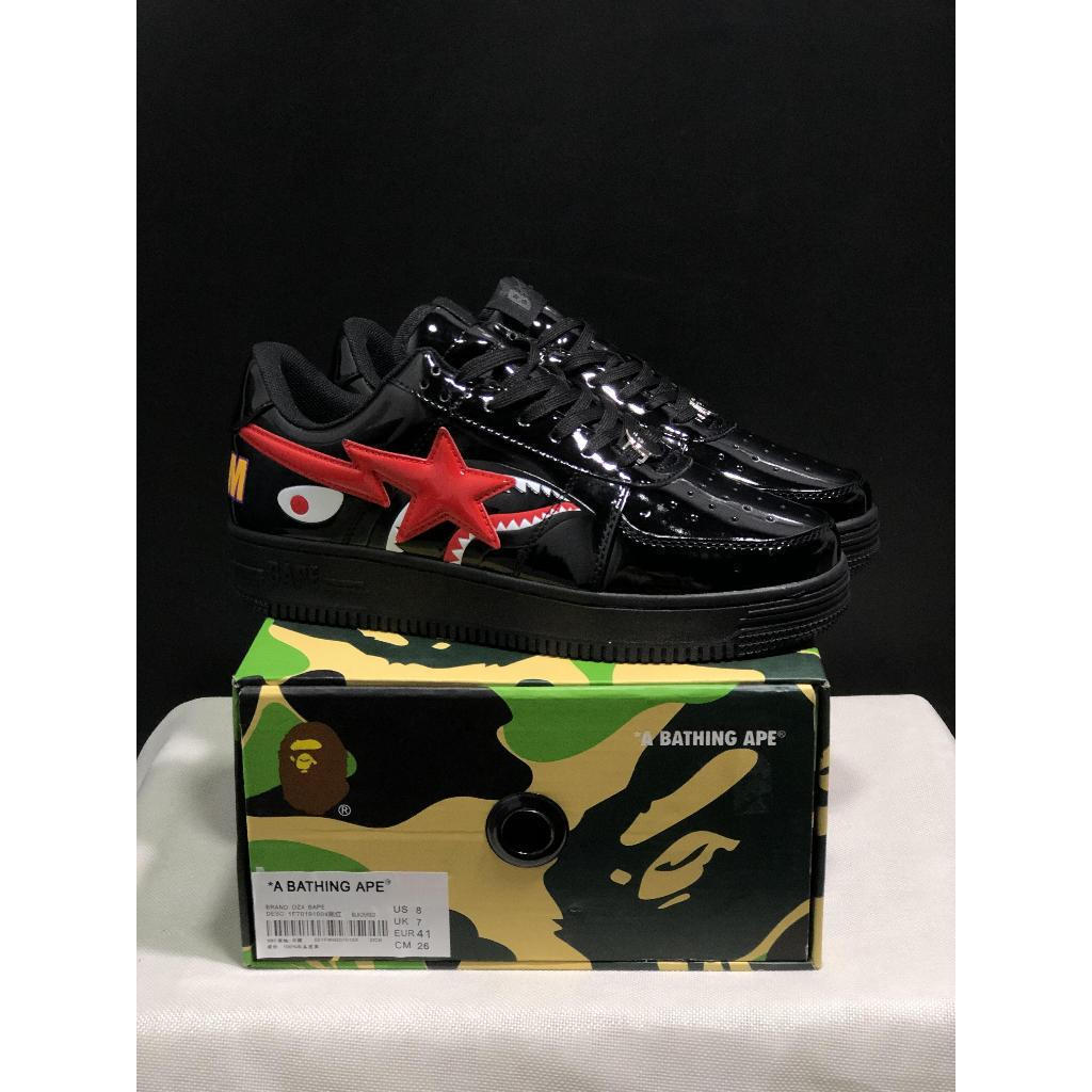 QA2Z A Bathing Ape (BAPE) STA AF1 Low-Top รองเท้าผ้าใบแฟชั่นผู้ชายผู้หญิงกีฬารองเท้า 8VUV