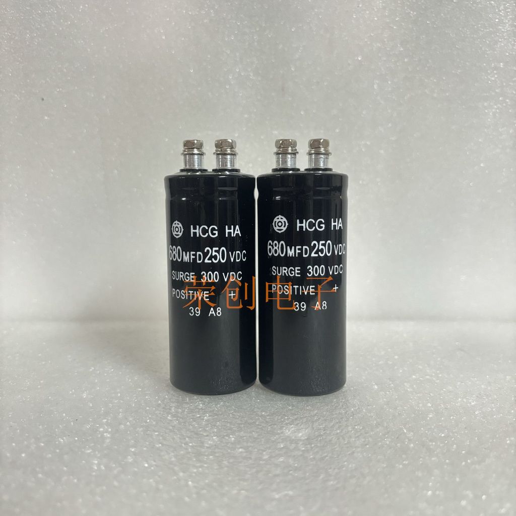 คาปาซิเตอร์อิเล็กโทรไลต์ HCG HA 680uF 250V ฮิตาชิ