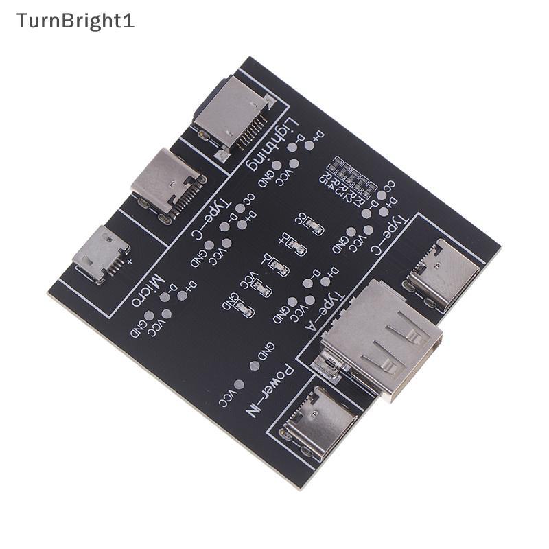 [TurnBright] 1PC USB Cable Data Line Test Board Cable Checker USB Cable Tester Short Circuit On-Off 