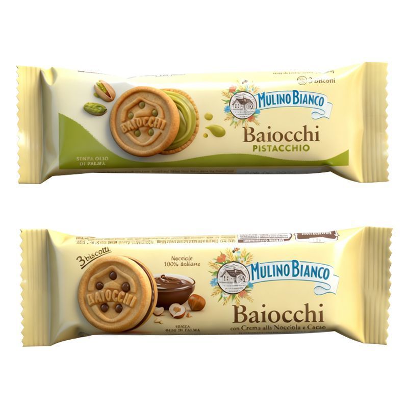 อิตาลี Bianco Original นําเข้าแยมพิสตาชิโอแซนวิชบิสกิตอิตาเลี่ยนบิสกิตขนมยามว่าง