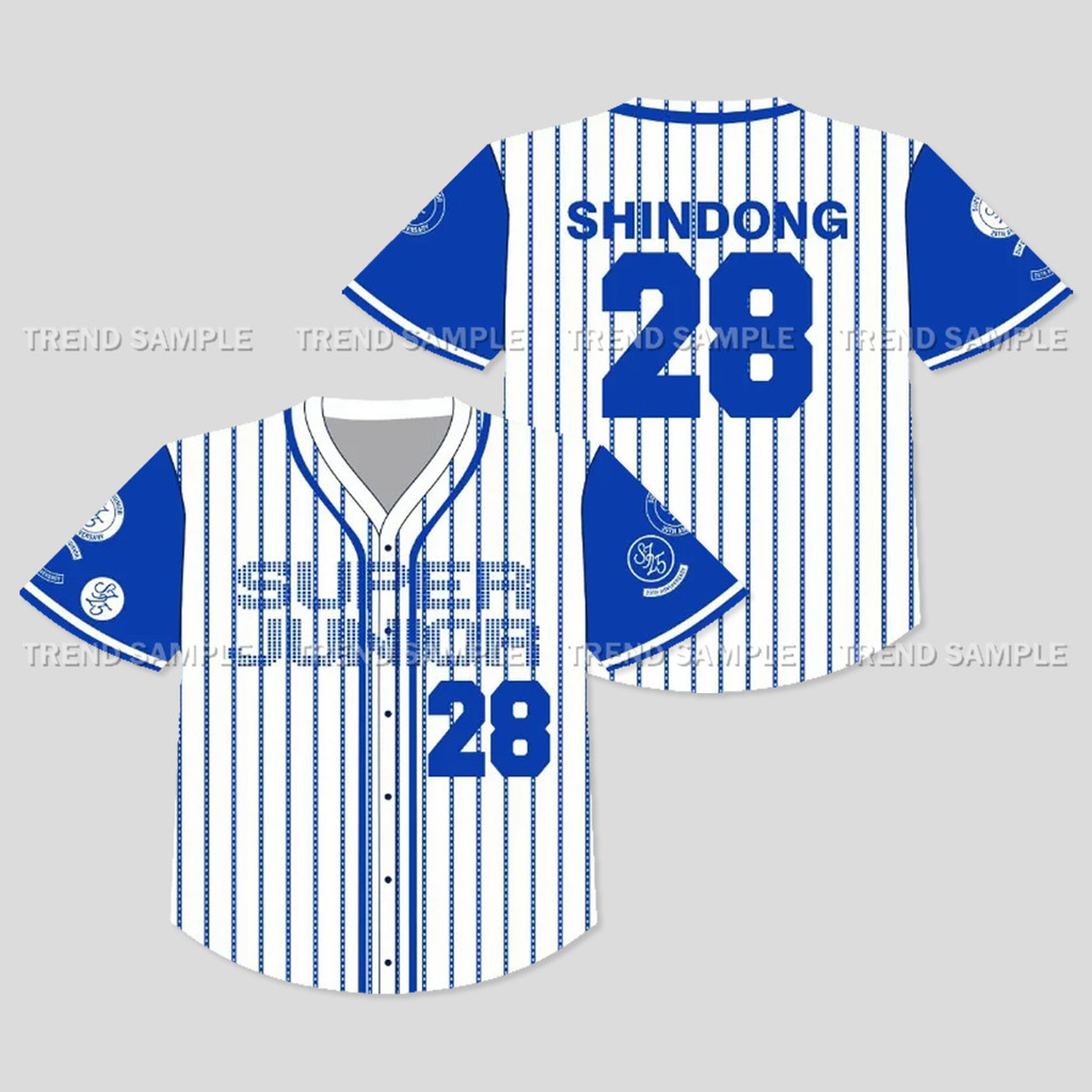 KPOP SUPER JUNIOR ครบรอบ 20 ปี TOUR <SUPER SHOW 10> Merch เบสบอล Jersey เสื้อยืด Unisex Plus ขนาดวินเทจแฟชั่นหลวมเสื้อพิมพ์ Tee - รูปที่ 7