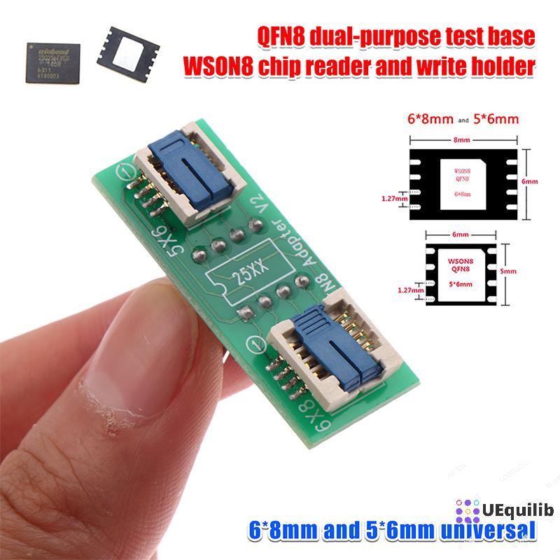 Uequilib QFN8/WSON8 Universal Two-in-one ซ็อกเก็ต/อะแดปเตอร์สําหรับทั้ง 6*5 มม.และ 8*6 มม.ชิป SMT BIOS แฟลชซ็อกเก็ตใหม่ ราคา ถูกที่สุด ดีลบีเคเค แกลเลอรีภาพที่ 6