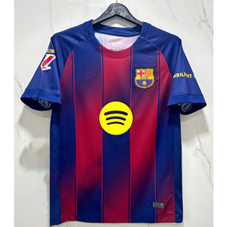 มาใหม่! - เสื้อกีฬาฟุตบอลบาร์เซโลน่าเหย้า3กพัดลมเกรด2025-26ใหม่ล่าสุดพร้อมชื่อเบอร์และแขน ลากา