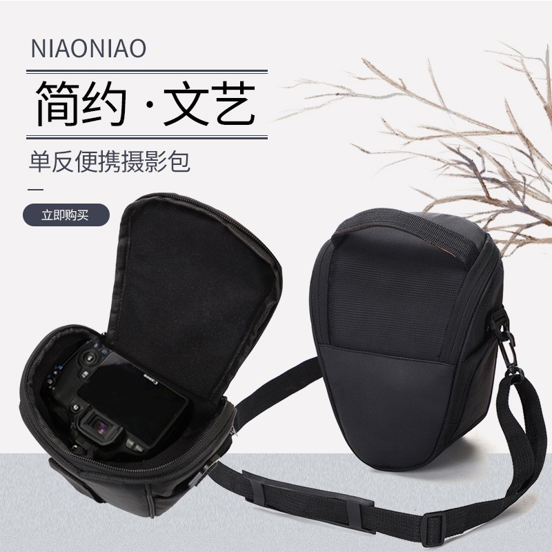 Canon Nikon Sony กระเป๋ากล้องไหล่ SLR กระเป๋าถ่ายภาพ กระเป๋าสามเหลี่ยมน้ําหนักเบา 600D700D200D70D80D