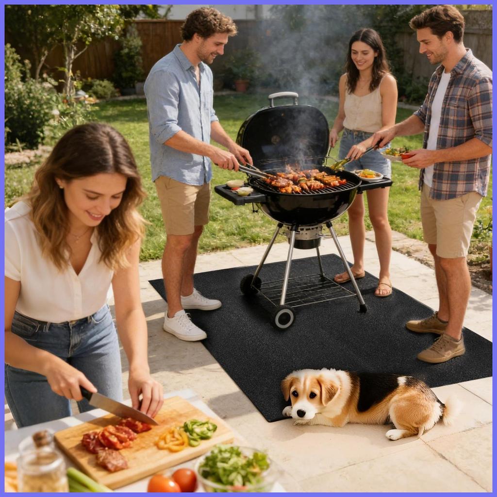 Shed Flooring กันน้ํา Felt แผ่นกันฝุ่นกันน้ํา 5x4ft เฟอร์นิเจอร์ Patio Pad Shed พรมสําหรับสวนกลางแจ้