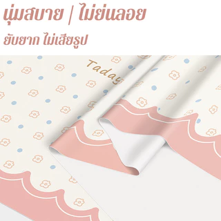 MLADEN ผ้าปูโต๊ะสัตว์การ์ตูน 60x120/90x140CM PVC วัสดุ สไตล์ Dopamine น้ำมันและกันน้ำ ผ้าปูโต๊ะ