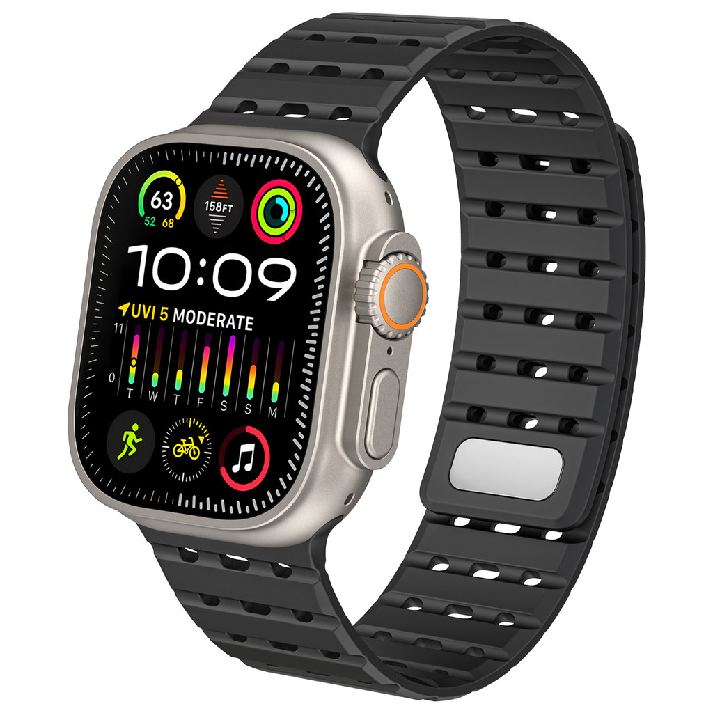 สายรัดแม่เหล็กสําหรับ Apple Watch Series 11 10 9 8 7 Breathable Sport Type Band สําหรับ iWatch S6 S5