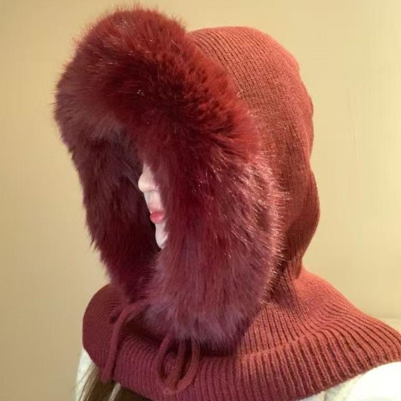 Amonoay Unisex Warm Trapper Hat Ushanka Hat Thicken หมวกสําหรับเล่นสกีตั้งแคมป์เดินป่า