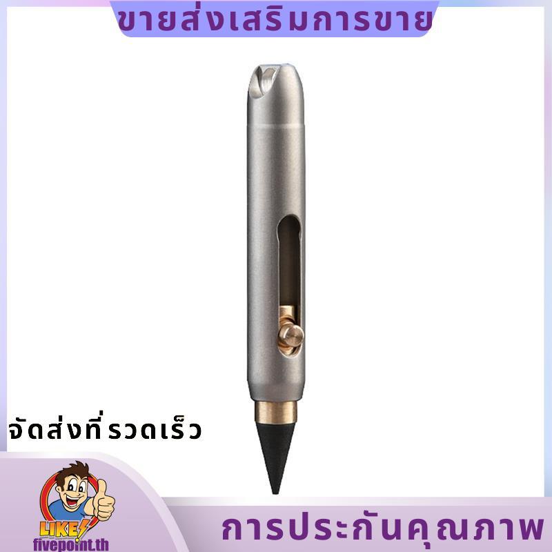 Titanium Alloy Inkless Pencil Titanium Inkless Pencil Eternal Desk Decor Pocket Pen forWriting Outdo