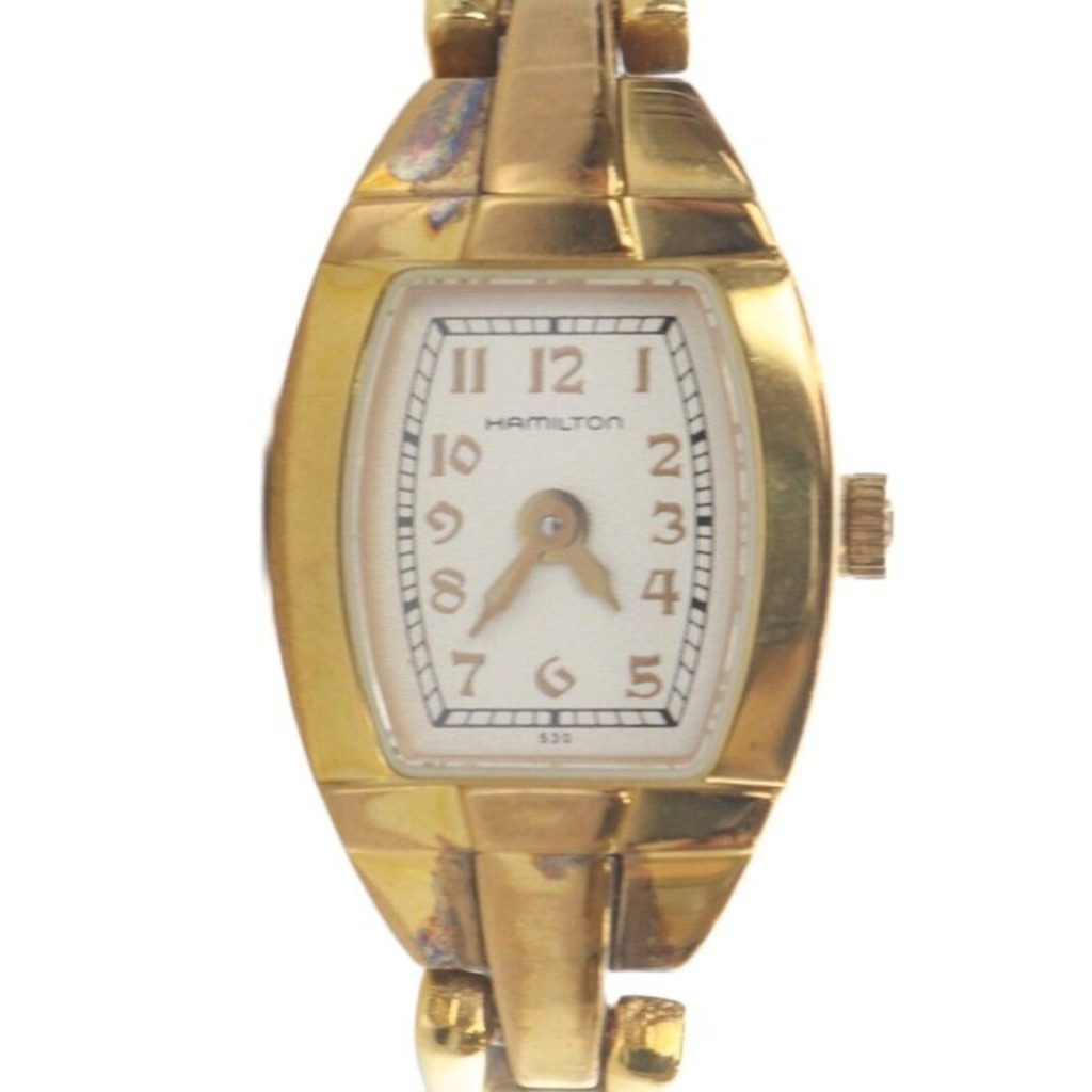 Hamilton Wrist Watch gold black Direct from Japan Secondhand