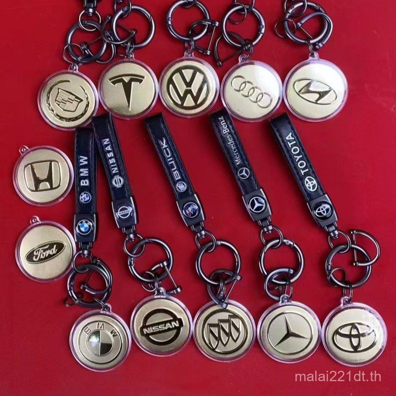 โลโก้รถทองพวงกุญแจจี้ 999 ทองคําบริสุทธิ์ Mercedes-Benz BMW พวงกุญแจรถจี้ของขวัญสําหรับแฟนพ่อ A2BP
