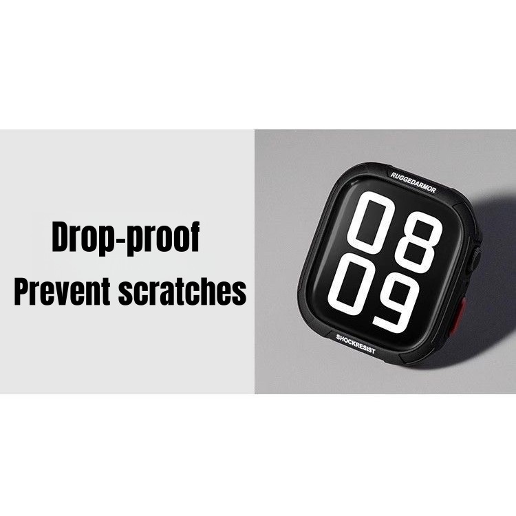 สีลูกกวาดป้องกันการหล่นป้องกันกรณีนาฬิกาสําหรับ แอปเปิล ดู ส11 10 9 8 7 6 5 4 กับ3 กีฬาปกอ่อนสําหรับ iดู 46 มม. 45 44 41 40 กันกระแทกทนต่อการขีดข่วน - รูปที่ 3