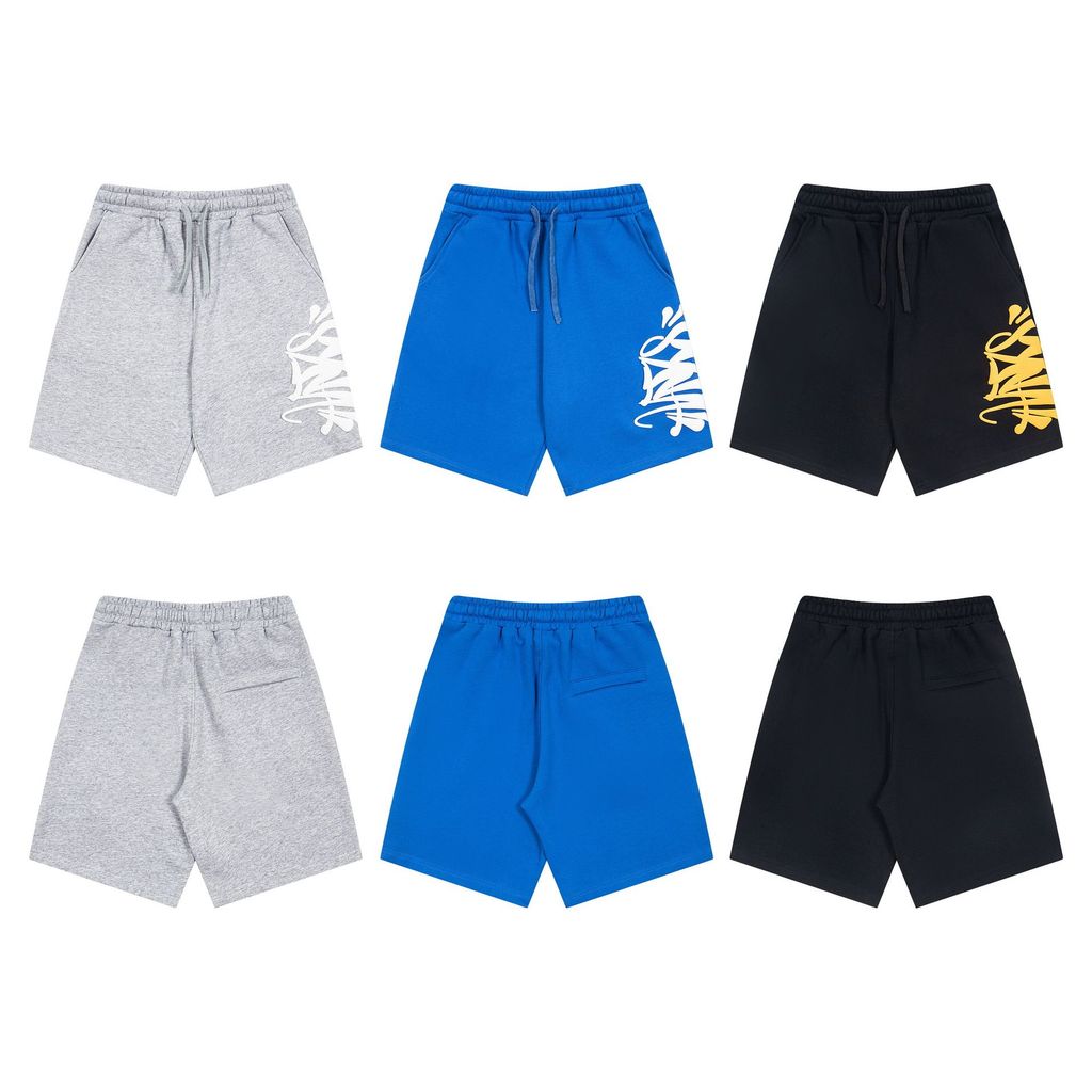 Street Wear All Match SYNA WORLD กางเกงขาสั้นห้าจุด ดีไซน์เหมาะสำหรับทั้งผู้ชายและผู้หญิง