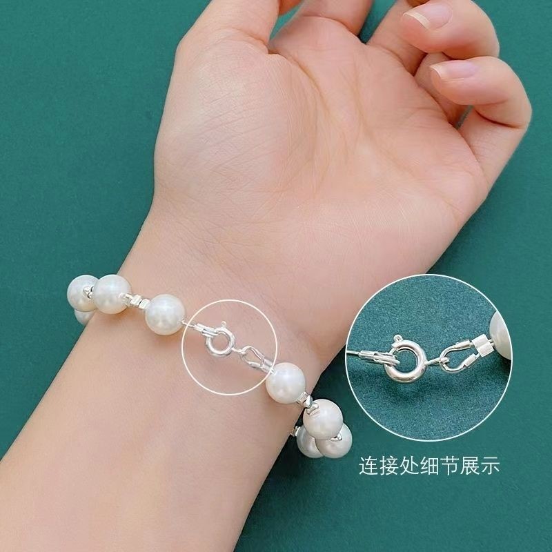 14K gold-filled Pearl สร้อยข้อมือลวดพิเศษ neckla 14K gold-clad Small Hole Pearl ด้ายพิเศษสร้อยข้อมือ