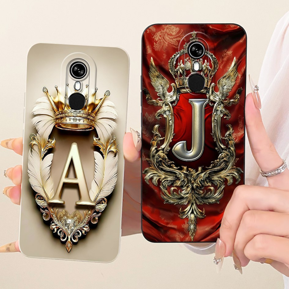 สําหรับ Itel A33 ปลอก Retro Crown ตัวอักษร TPU ซิลิโคนนุ่มกันกระแทกคู่เคสโทรศัพท์สําหรับ Itel A33 Pl
