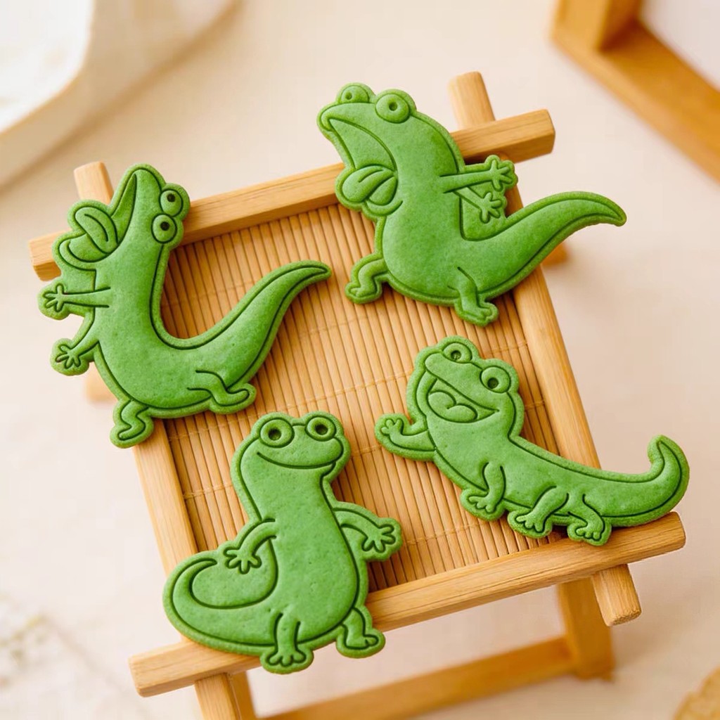 Lizard Tom Beaver Transformation Plan แม่พิมพ์บิสกิตทอม 3d สามมิติ diy กดในครัวเรือนเบเกอรี่เครื่องมือ Impression Mold