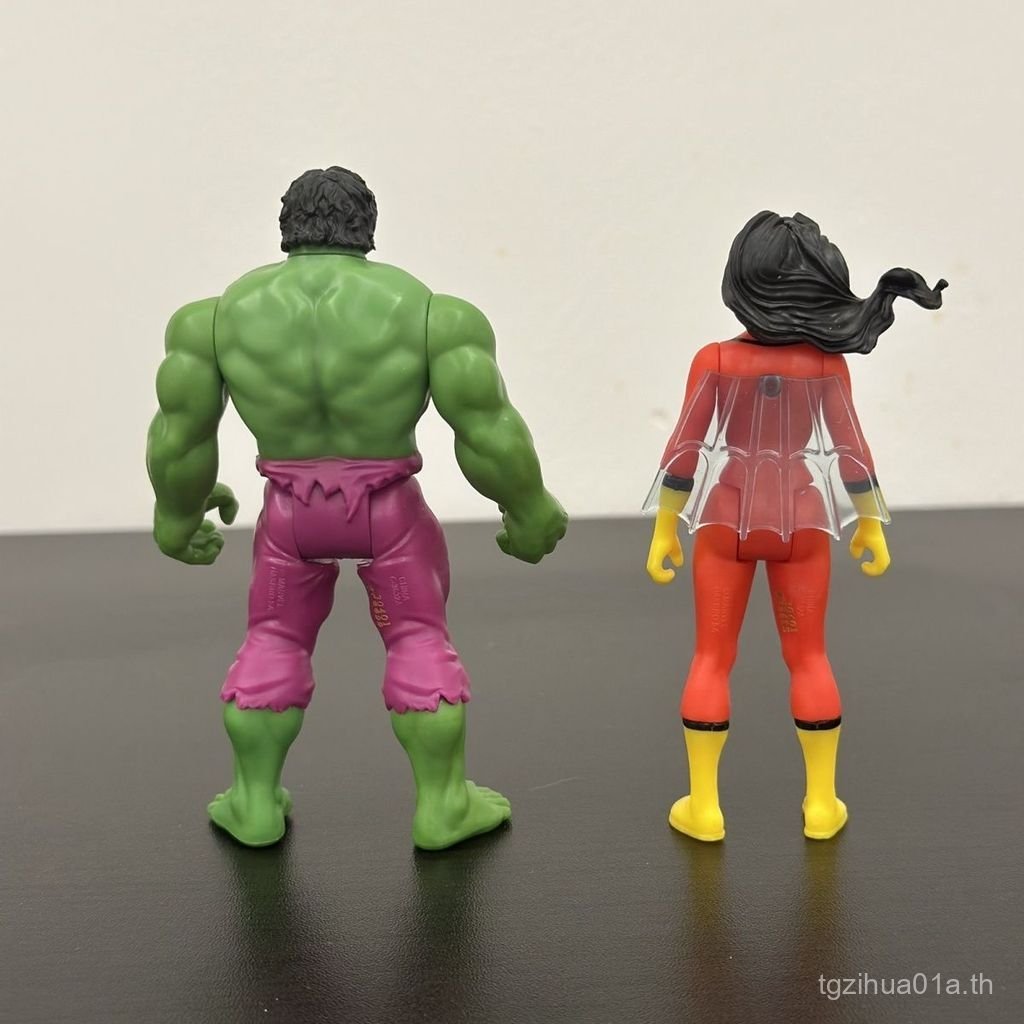 สไตล์การ์ตูน Hasbro ของแท้ 12 ซม.Marvel Action Figure Hulk Hulk Spiderman หญิงรูป