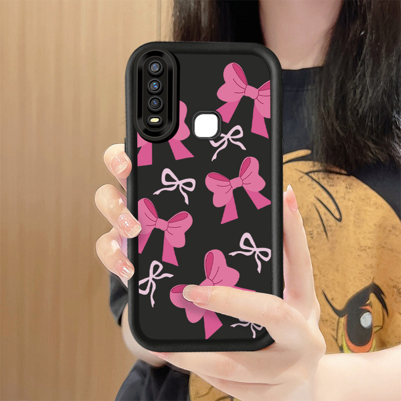Bowknot เคสโทรศัพท์สําหรับ VIVO Y17 Y11 Y15 Y12 Y12i Y3S 1901 1902 1904 Y17S Y16 Y15S Y15A Y01 Y9S Y
