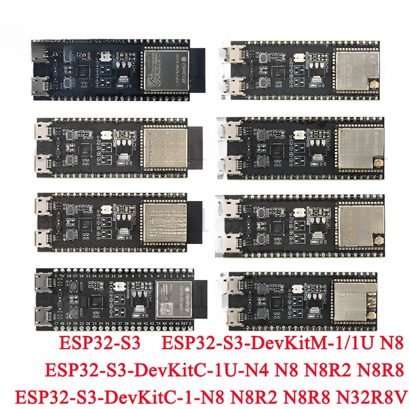 ESP32-S3-DevKitC-1 -1U N4 N8 N8R2 N8R8 บอร์ดพัฒนา ESP32 ESP32-S3 DevKitM-1 ESP32-S3-WR2 WiFi โมดูลไร