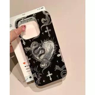 【】เคสไอโฟน เคส iPhone 17 16 15 Pro Max ลายสัญลักษณ์ สไตล์ หวานเย็น