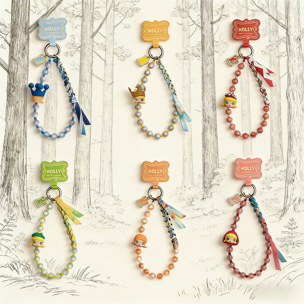 POPMART MOLLY 20th Anniversary Series Hanging Chain Mystery Box Gift เล่นอินเทรนด์