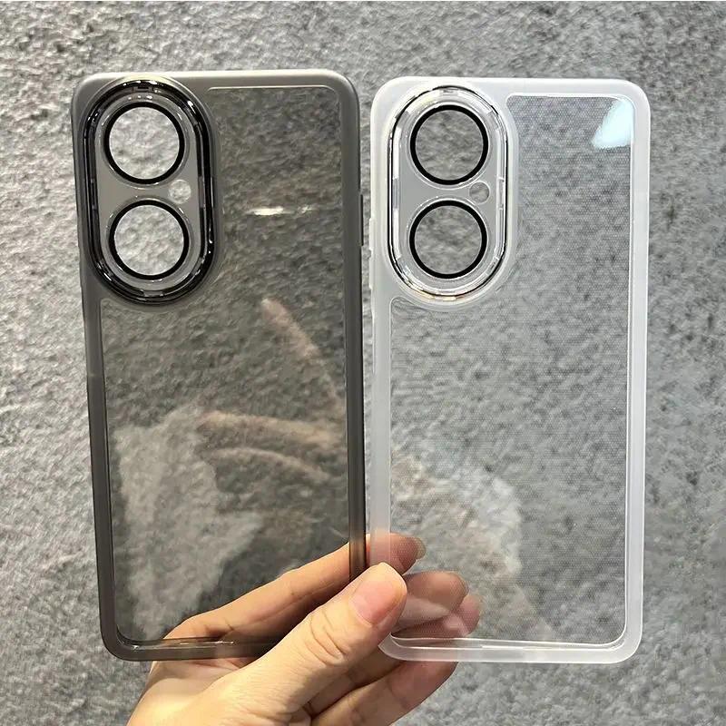 สําหรับ Huawei Nova Y73 Clear กล้องเลนส์ป้องกันฟิล์มเคสโทรศัพท์สําหรับ Nova Y73 Soft TPU ฝาครอบกันกร