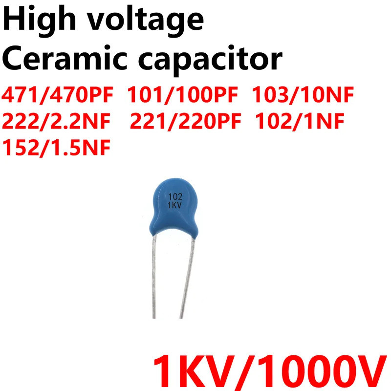 200pcs ตัวเก็บประจุ 1KV 1000v 471 470pf 472 681 332 101 100pf 223 100nf 222 2.2nf 221 220pf 1nf 102 