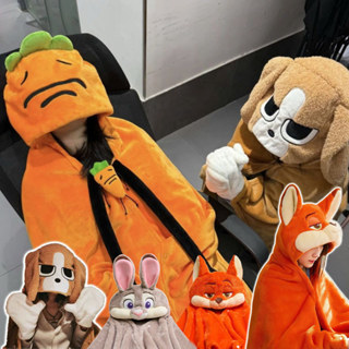 ผ้าคลุมไหล่อเนกประสงค์ มีฮู้ด ผ้าคลุมกันหนาว ขนนุ่ม ผ้าห่มมี…