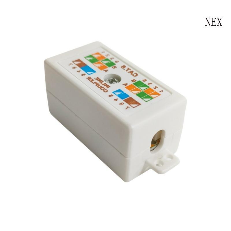 NEX Keystone Port Mount Box Cat6 RJ45 Keystone Port Coupler Joiner สําหรับ Cat6 Ethernet
